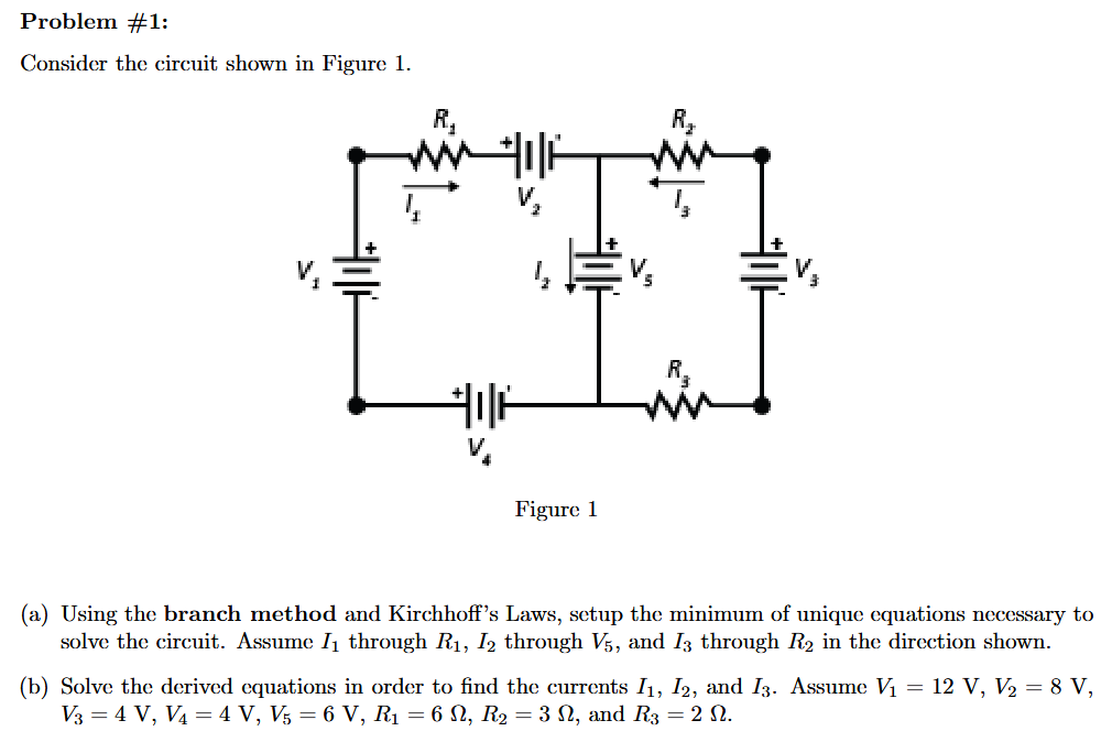 Problem #1: Consider the circuit shown in Figure 1. R, ... | VIPSolutions